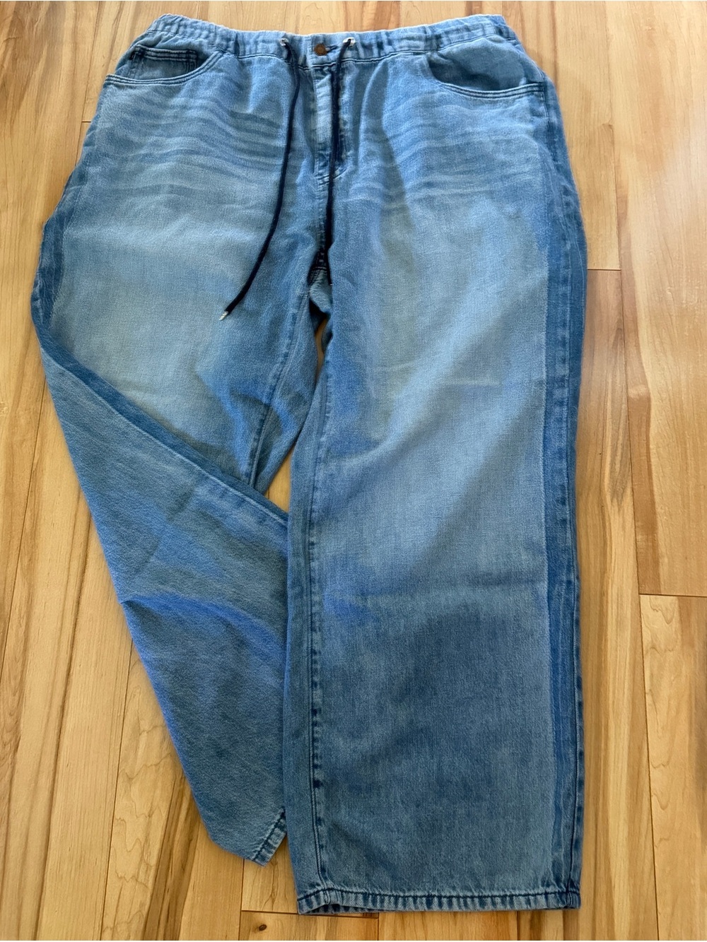 Judy Blue Wilhelmina High Waist Drawstring Wide Leg Jeans 18W
